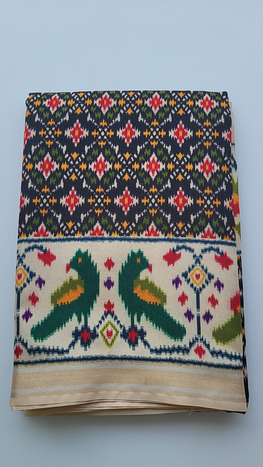 Pathan Patola Sarees - Lovebirds design