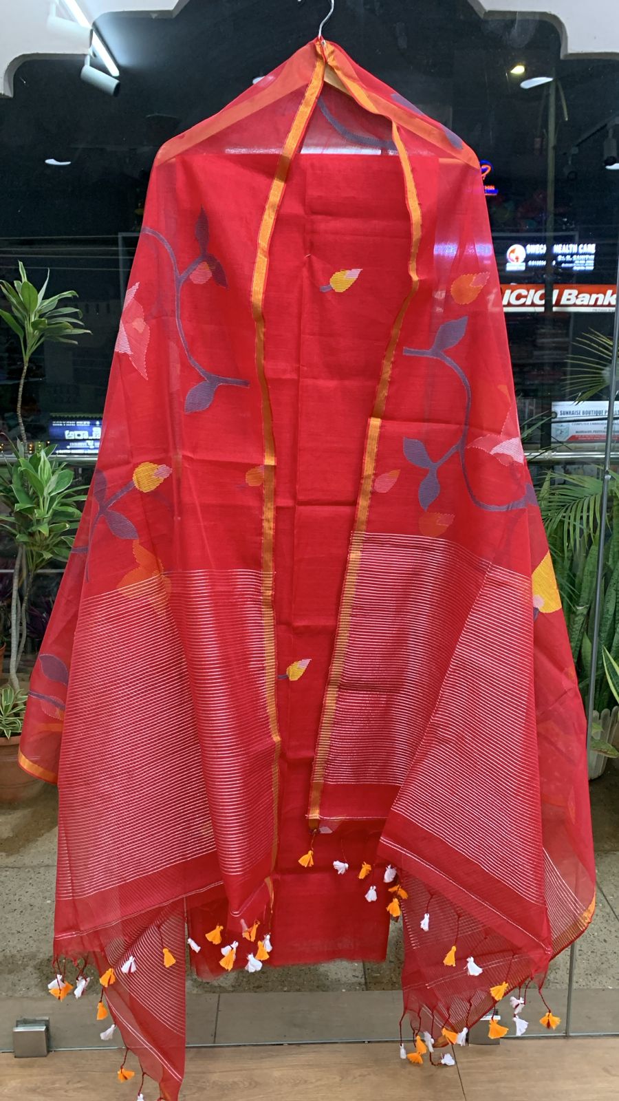 Muslin Kora Jamdhani 2-piece set