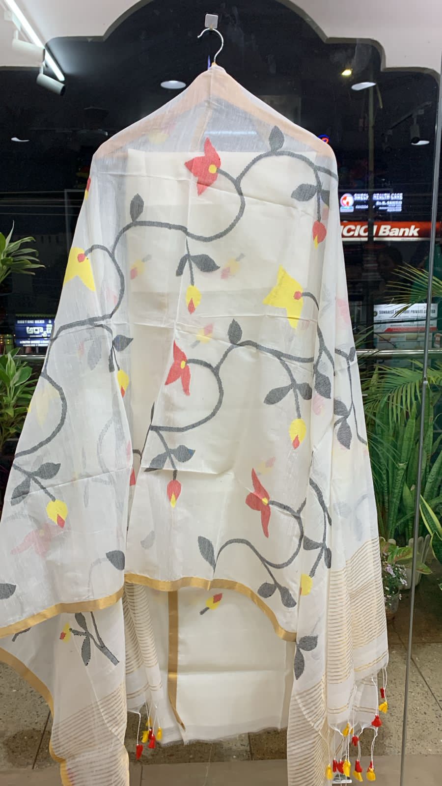 Muslin Kora Jamdhani 2-piece set