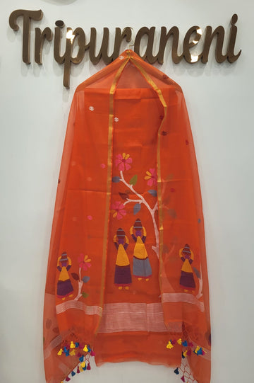 Muslin Jamdhani Handloom 2 peice set