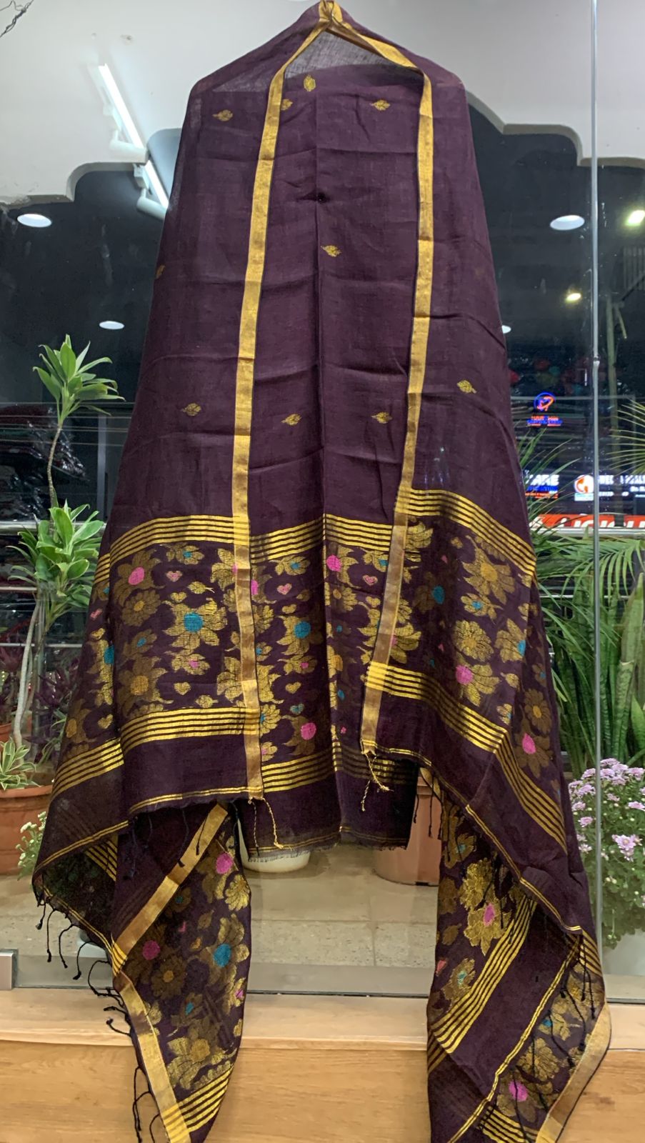 2 Piece Linen Jamdhani Sets