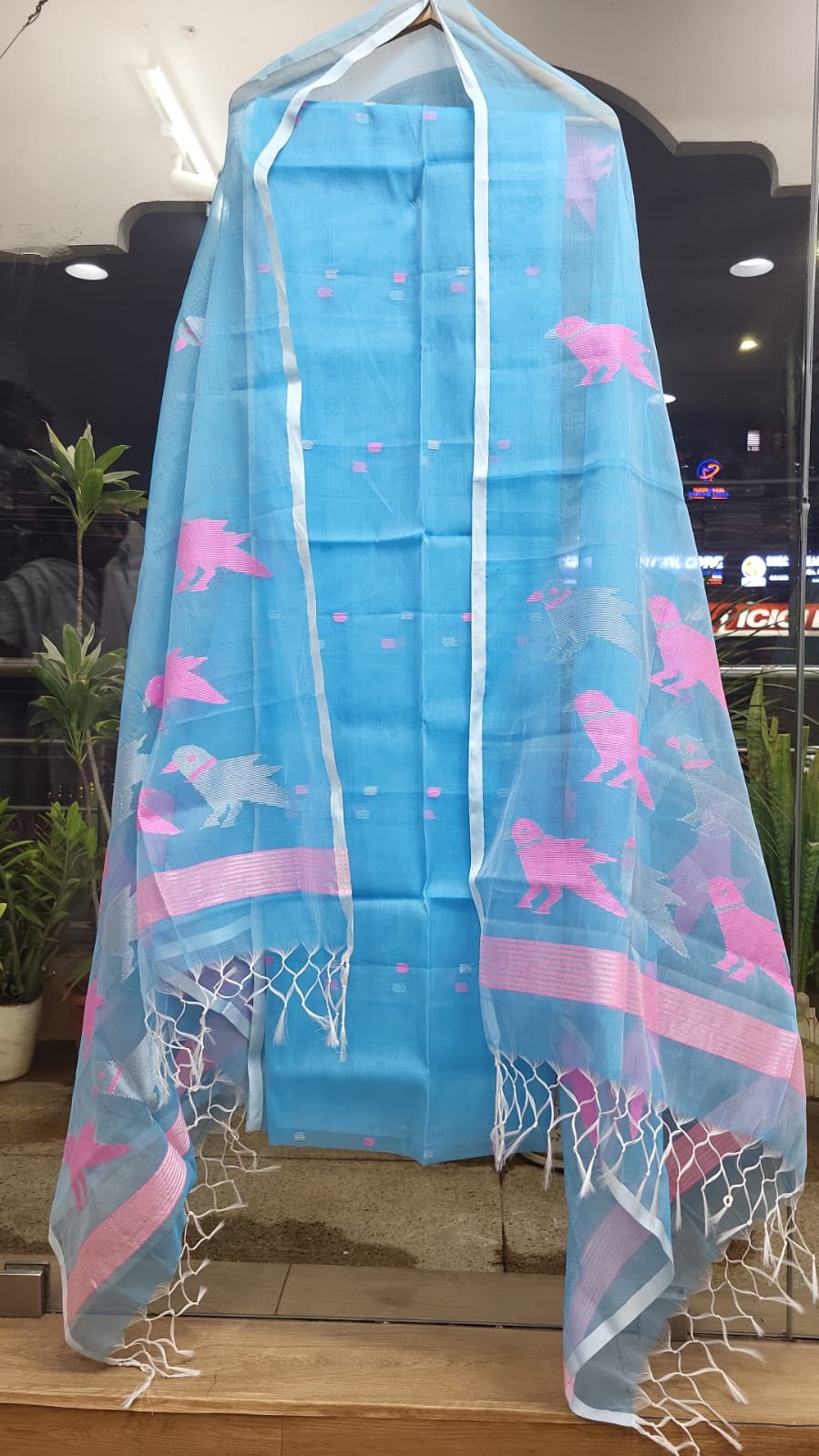 Muslin Jamdhani Handloom 2 peice set