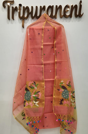 Muslin Jamdhani Handloom 2 peice set