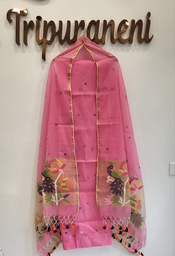 Muslin Jamdhani Handloom 2 peice set