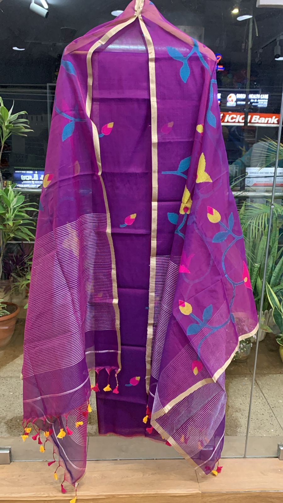 Muslin Kora Jamdhani 2-piece set