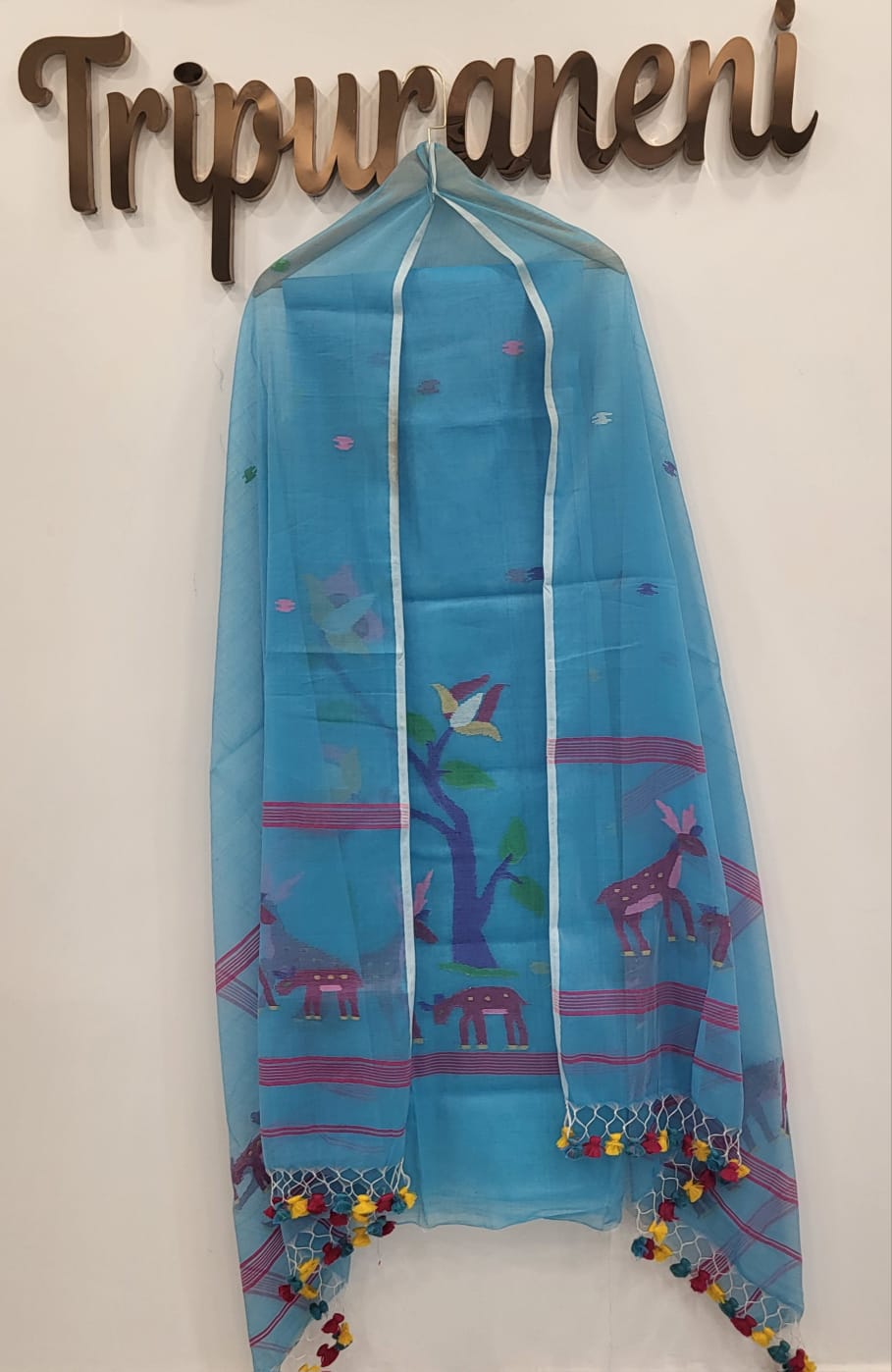 Muslin Jamdhani Handloom 2 peice set