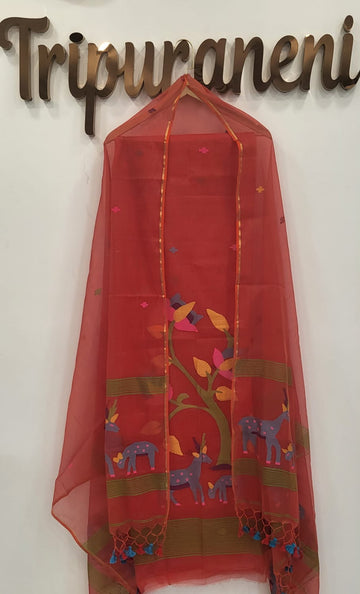 Muslin Jamdhani Handloom 2 peice set