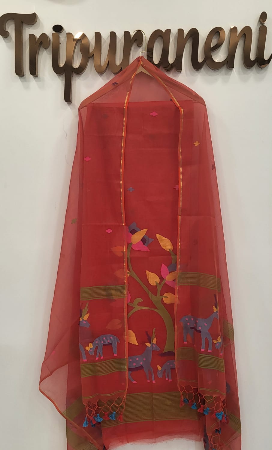 Muslin Jamdhani Handloom 2 peice set