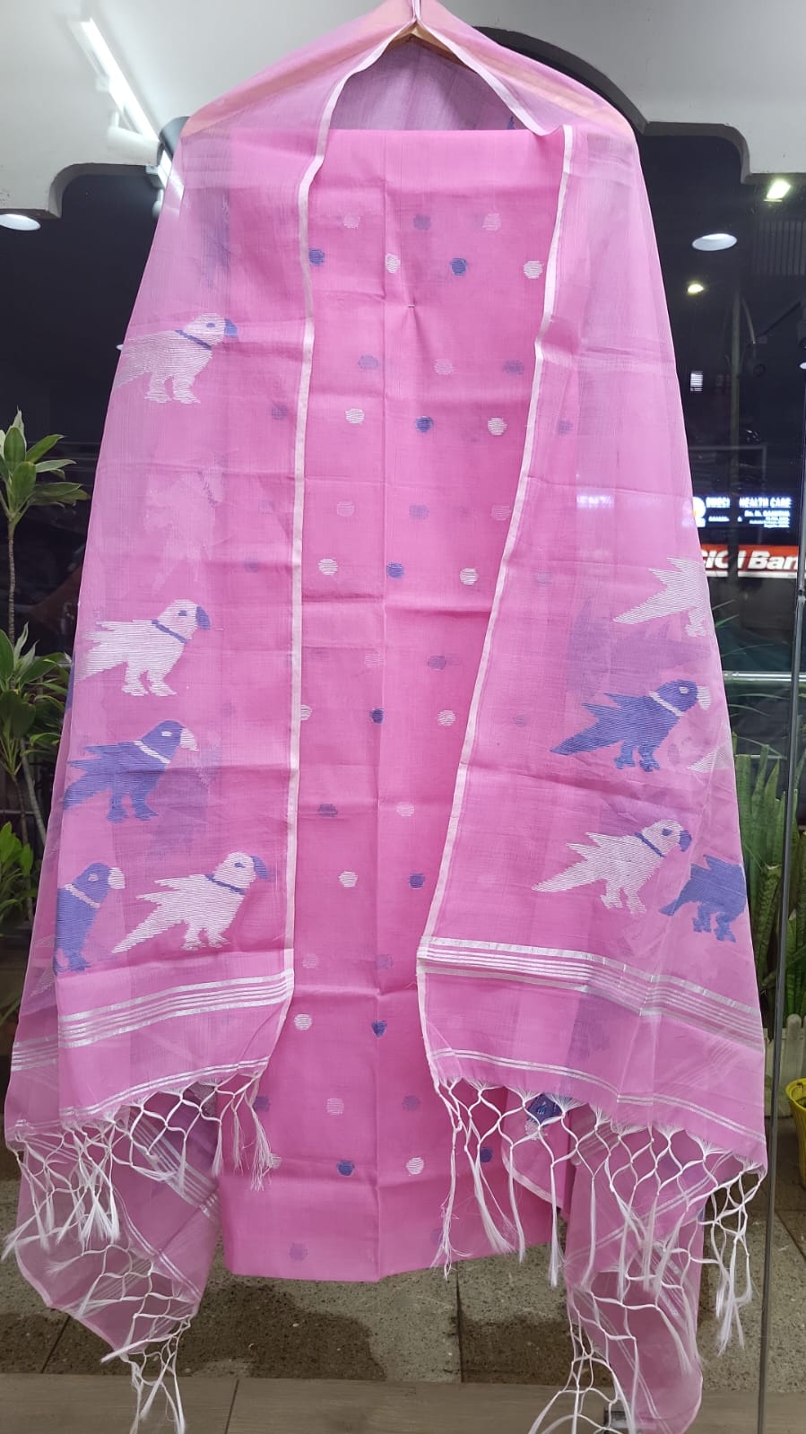 Muslin Jamdhani Handloom 2 peice set