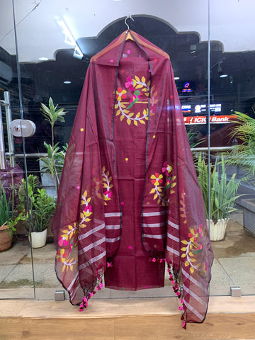 Muslin Jamdhani Handloom 2 peice set