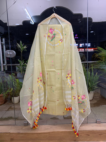 Muslin Jamdhani Handloom 2 peice set