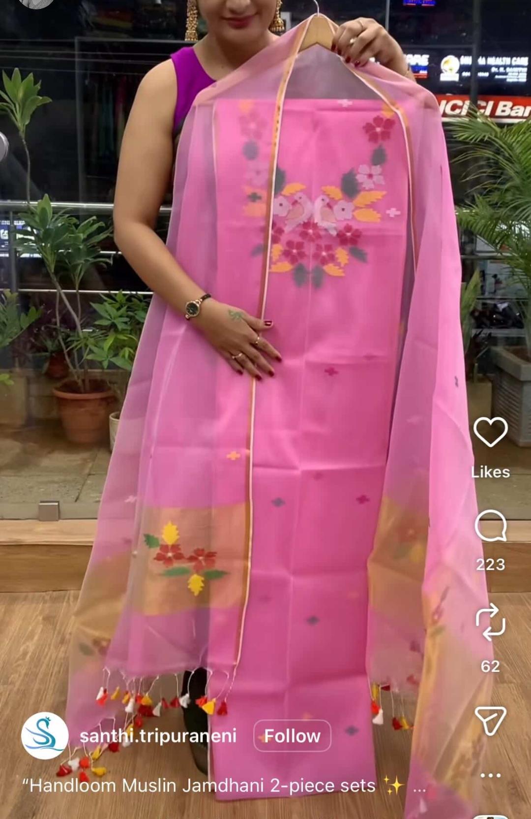 Muslin Kora Jamdani 2-piece sets