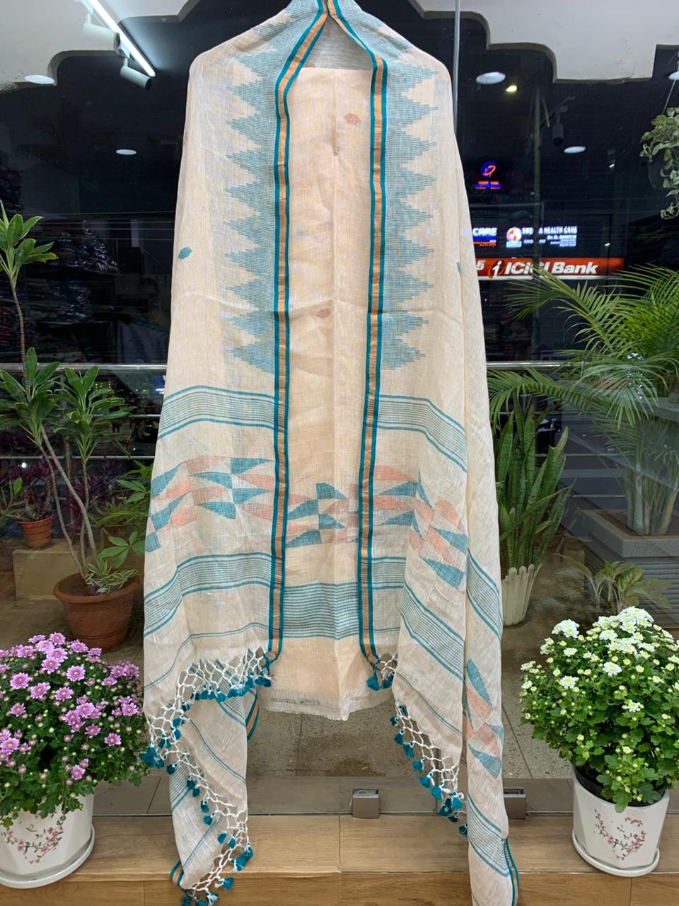 Lenin Jamdhani 2-piece Dress Mterial