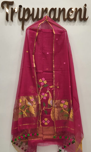Muslin Jamdhani Handloom 2 peice set
