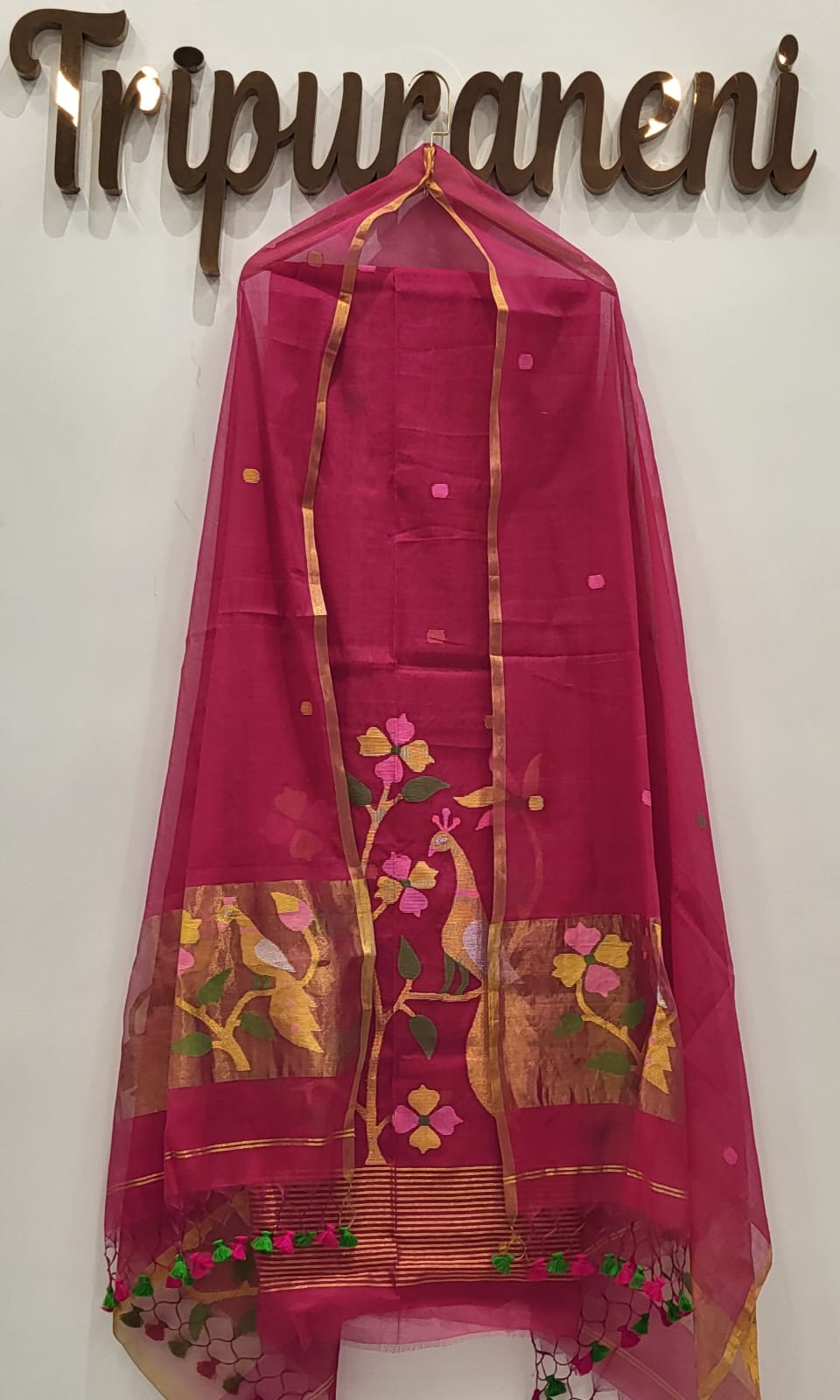 Muslin Jamdhani Handloom 2 peice set