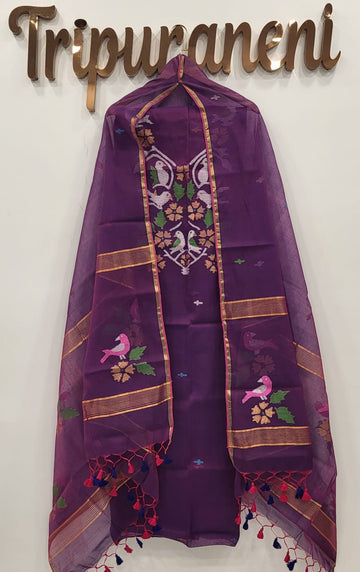 Muslin Jamdhani Handloom 2 peice set
