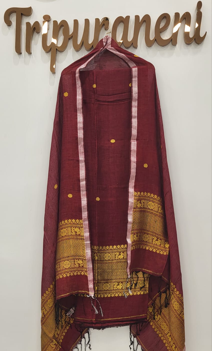 Linen Jamdani Partywear: 2-piece set