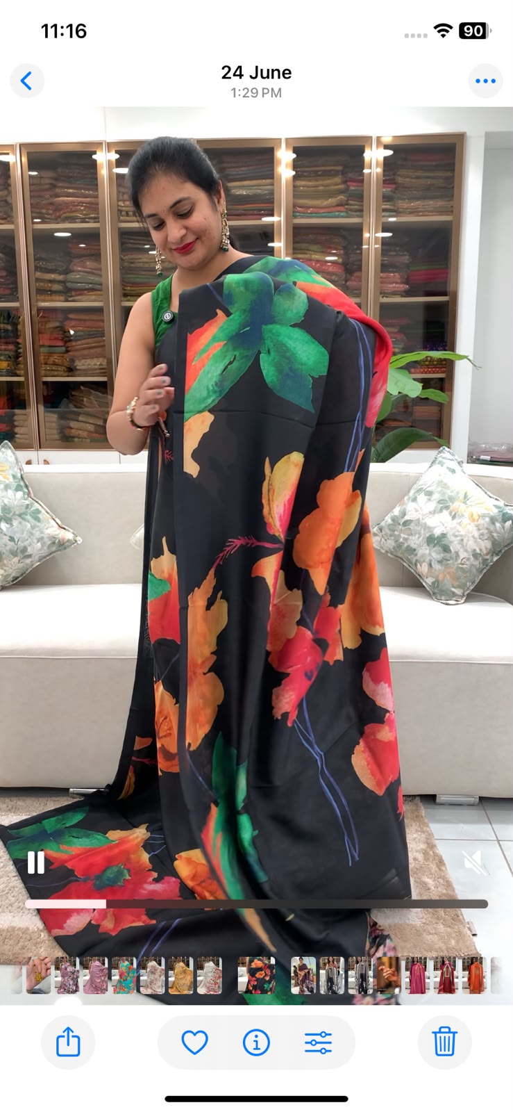 Digital Printed - Soft Tussar Saree