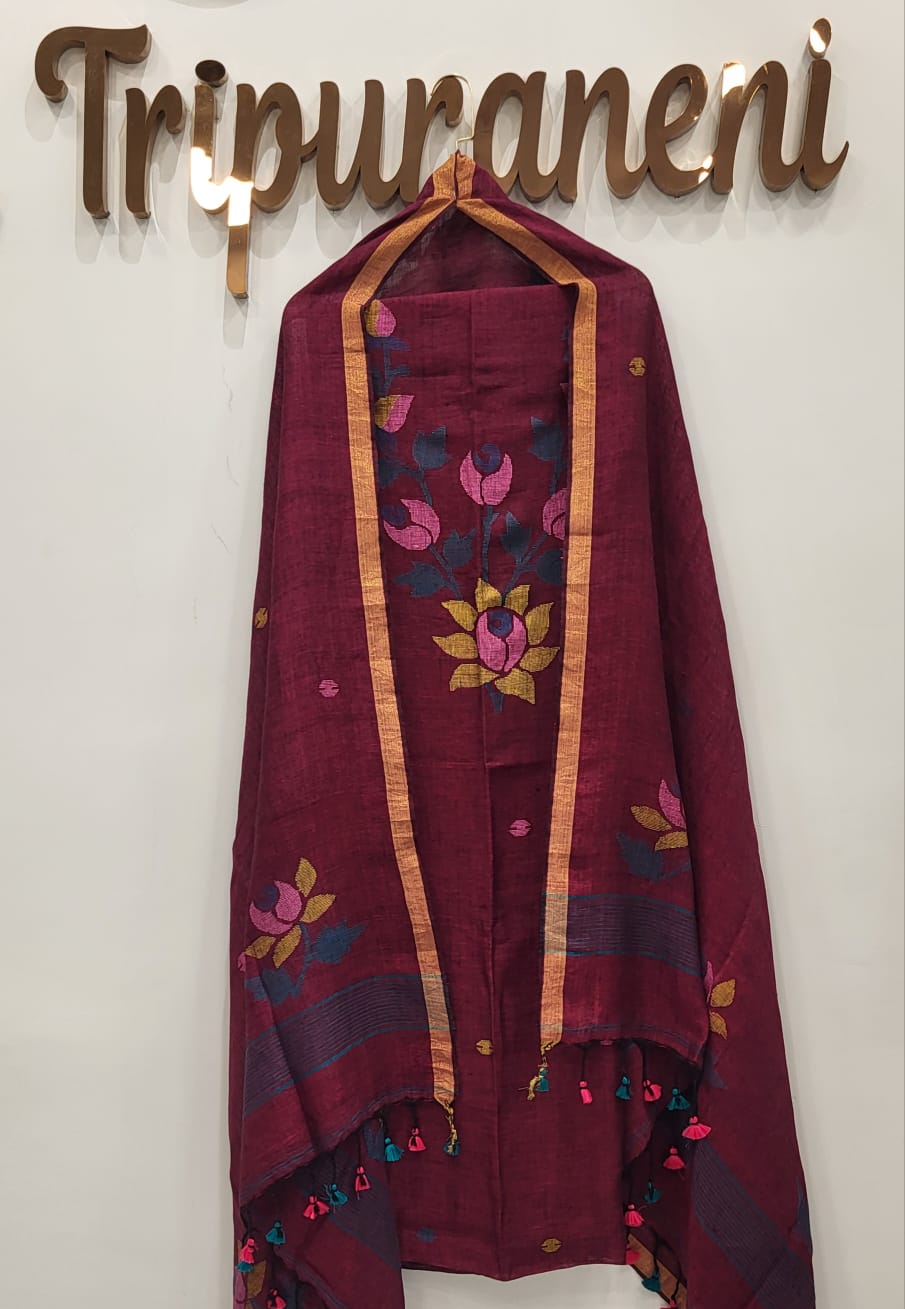 Linen by Linen: 2 Piece Jamdani material