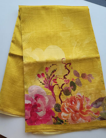 Soft Tussar Digital Printed Sarees