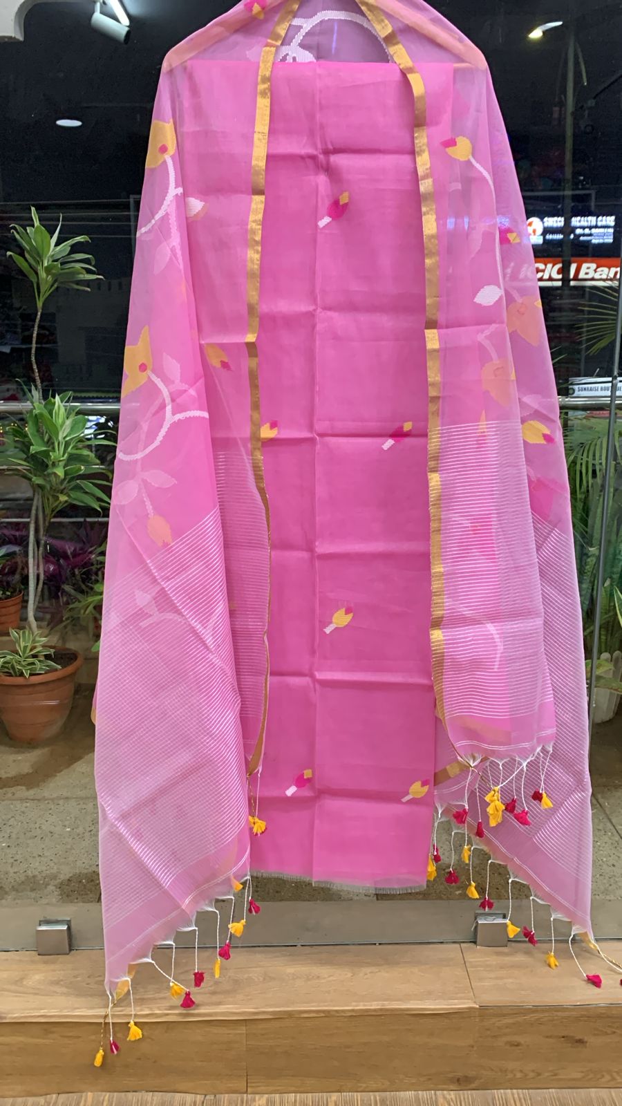 Muslin Kora Jamdhani 2-piece set