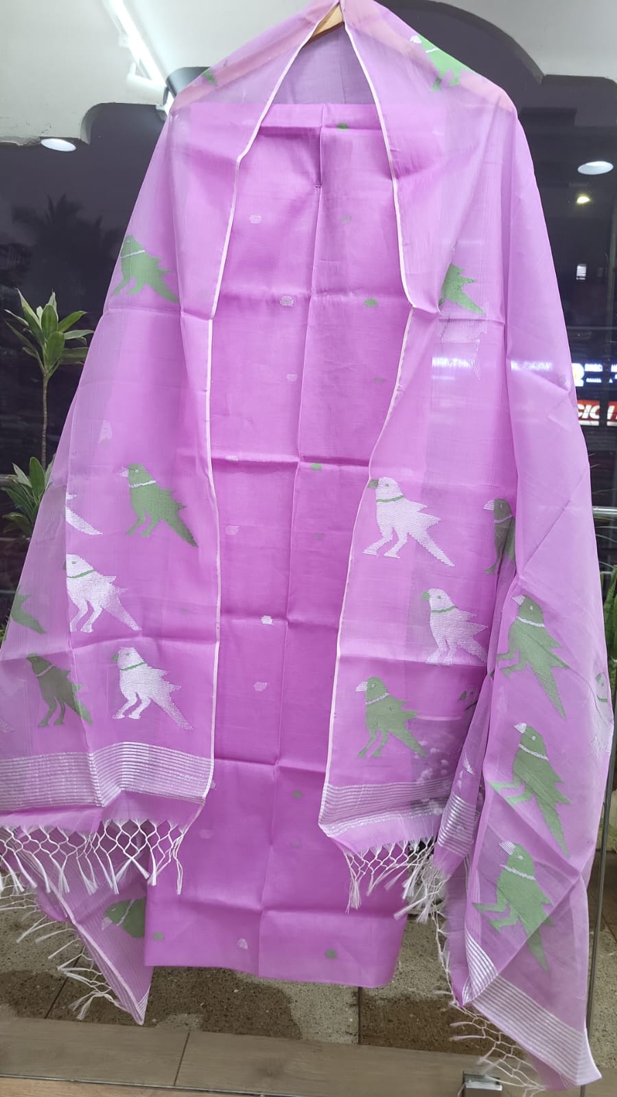 Muslin Jamdhani Handloom 2 peice set