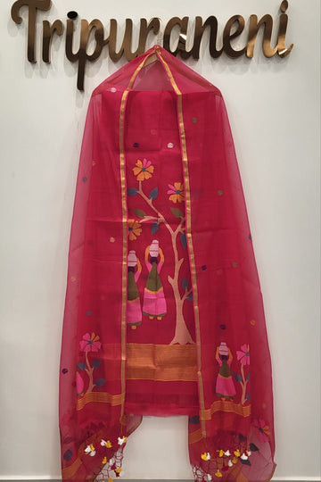 Muslin Jamdhani Handloom 2 peice set
