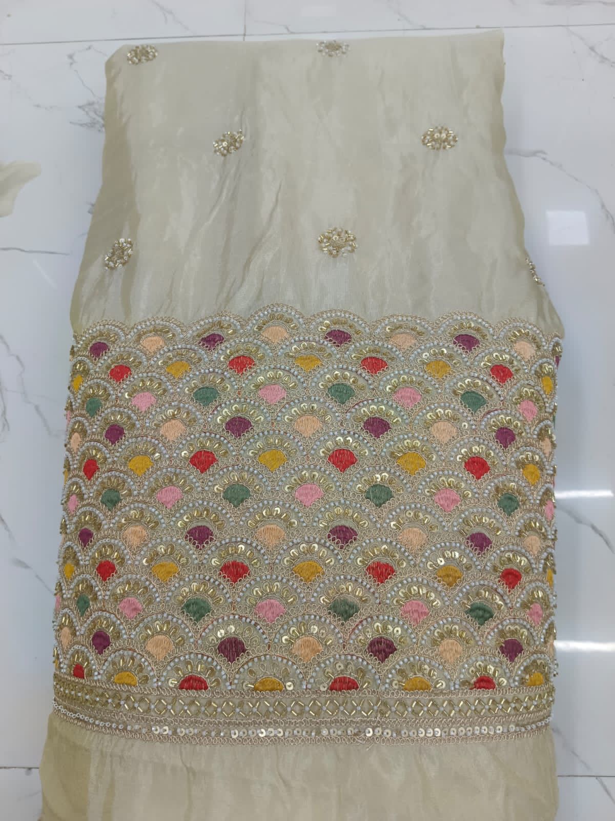 Pure Banarai Tissue Blouse - Fabric