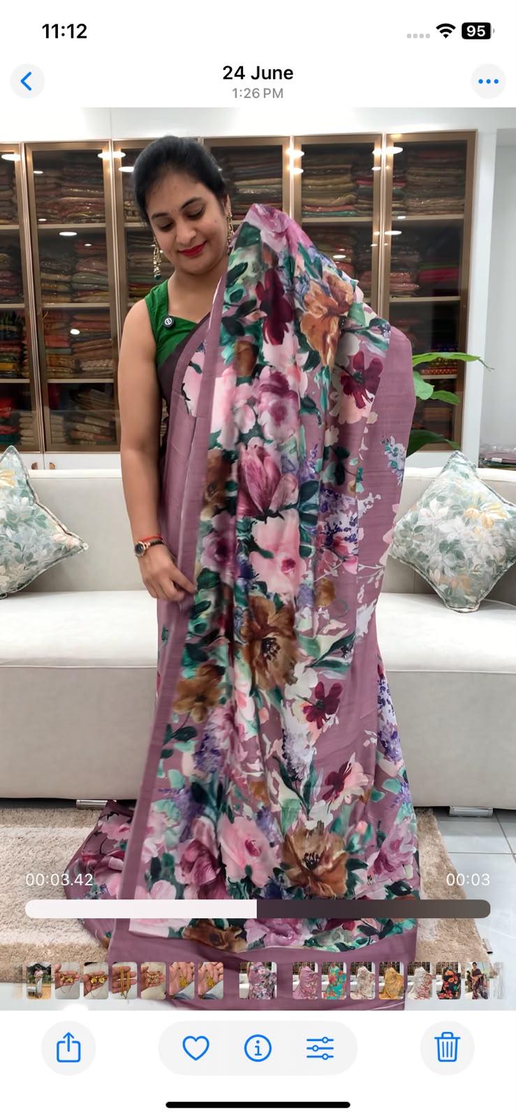 Digital Printed - Soft Tussar Saree