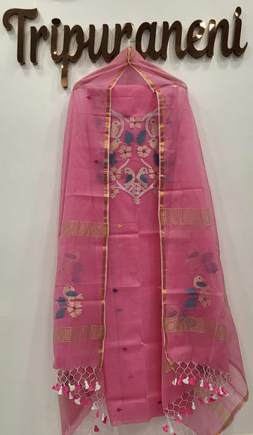 Muslin Jamdhani Handloom 2 peice set