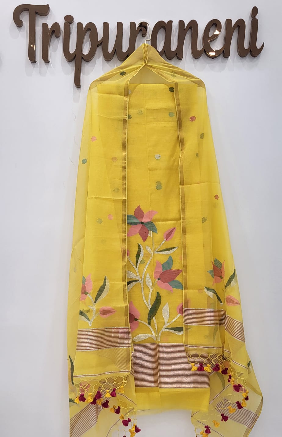 Muslin Jamdhani Handloom 2 peice set