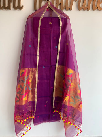 Muslin Jamdhani Handloom 2 peice set