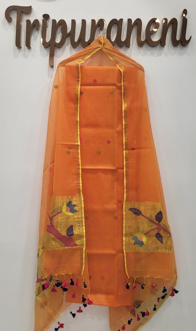 Muslin Jamdhani Handloom 2 peice set