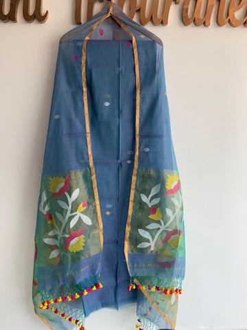 Muslin Jamdhani Handloom 2 peice set