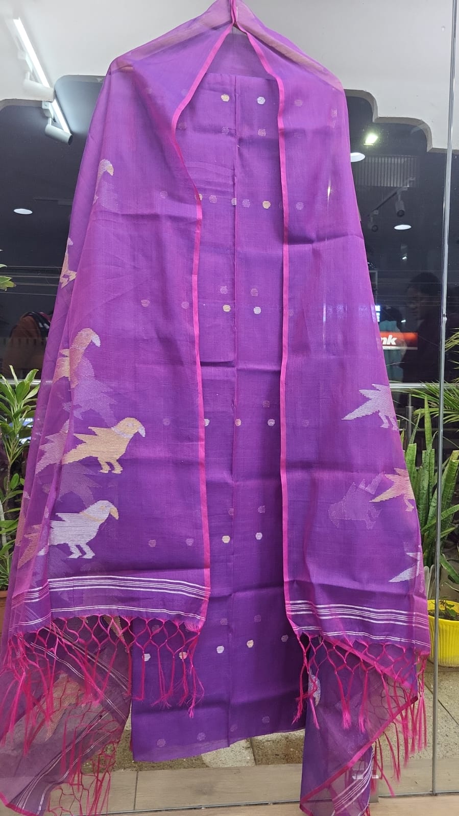 Muslin Jamdhani Handloom 2 peice set