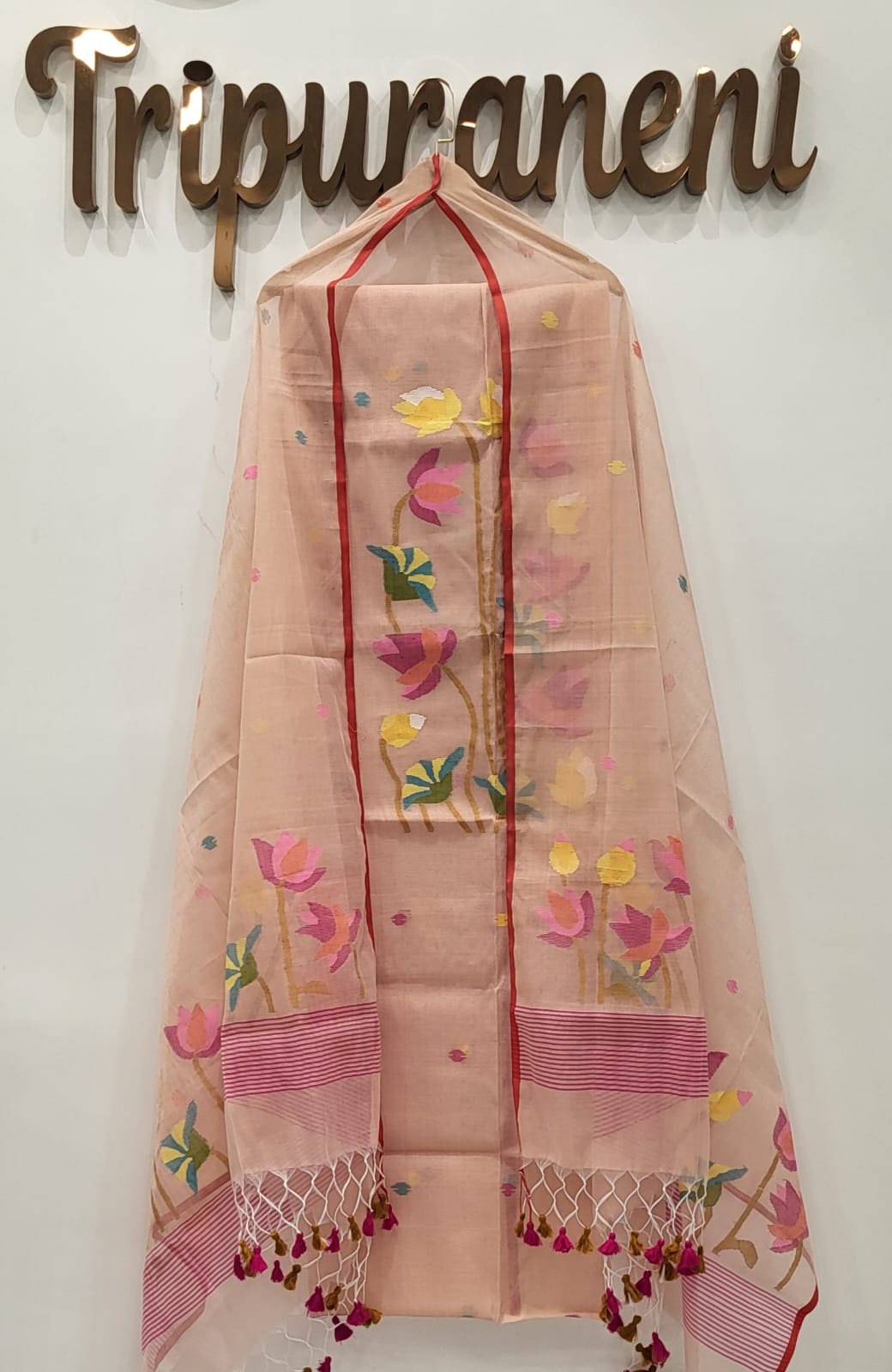 Muslin Jamdhani Handloom 2 peice set