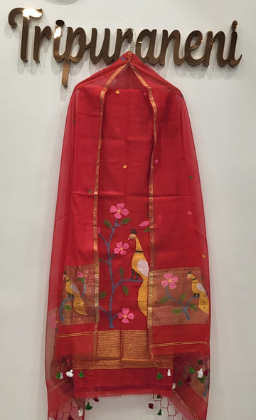 Muslin Jamdhani Handloom 2 peice set