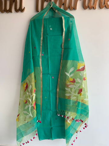 Muslin Jamdhani Handloom 2 peice set
