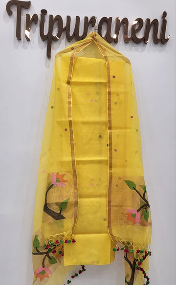 Muslin Jamdhani Handloom 2 peice set