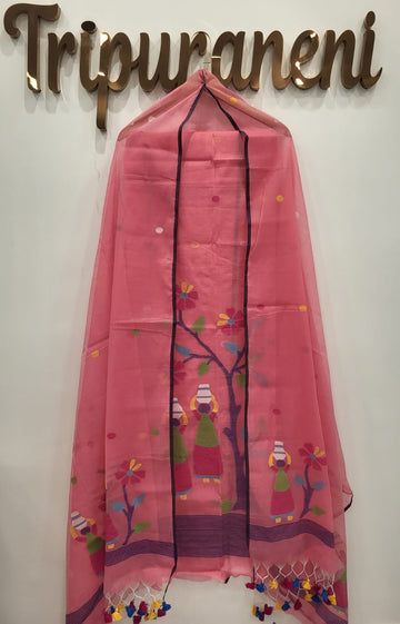 Muslin Jamdhani Handloom 2 peice set